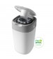 Pachet Cos pentru scutece + 6 Rezerve Tommee Tippee Sangenic Twist and Click Reciclabil, Alb / Gri
